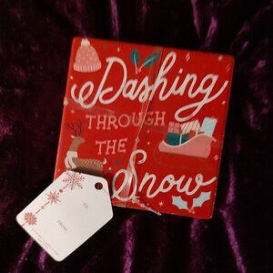 Holiday coaster's, set of four